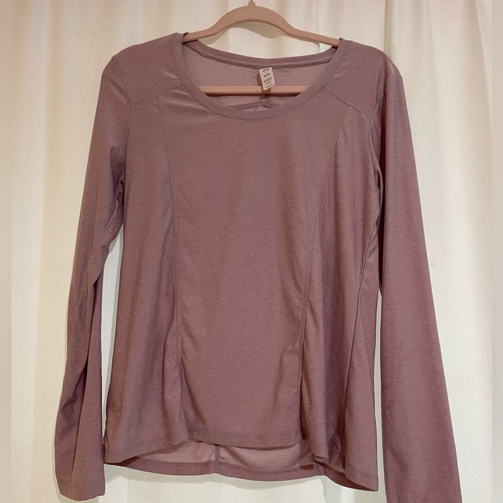 pink athletic long sleeve